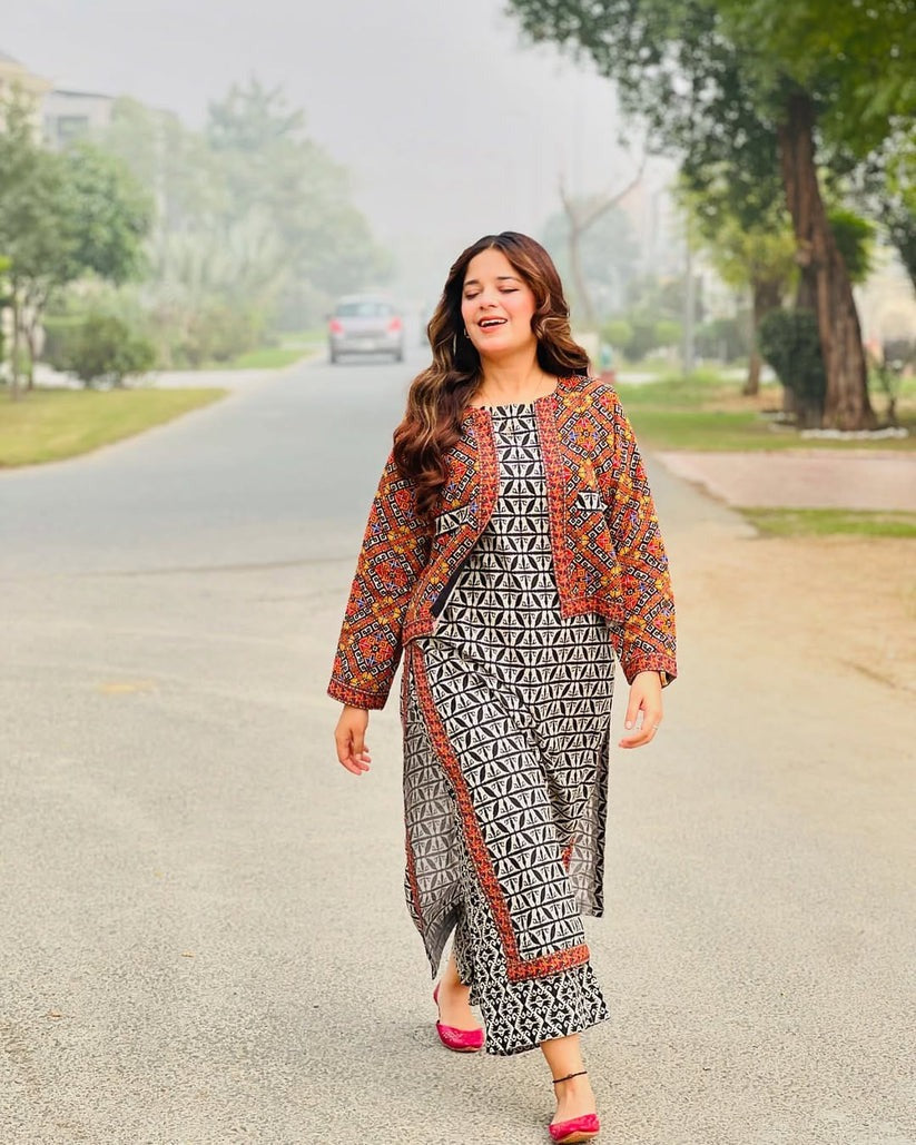 Koti 3-Piece Printed Lawn Stitched Suit