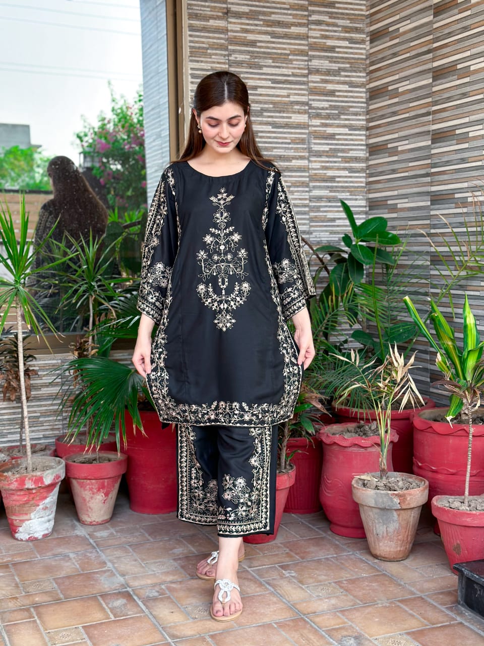 Zara Full Work Embroidery 2Pc Dress