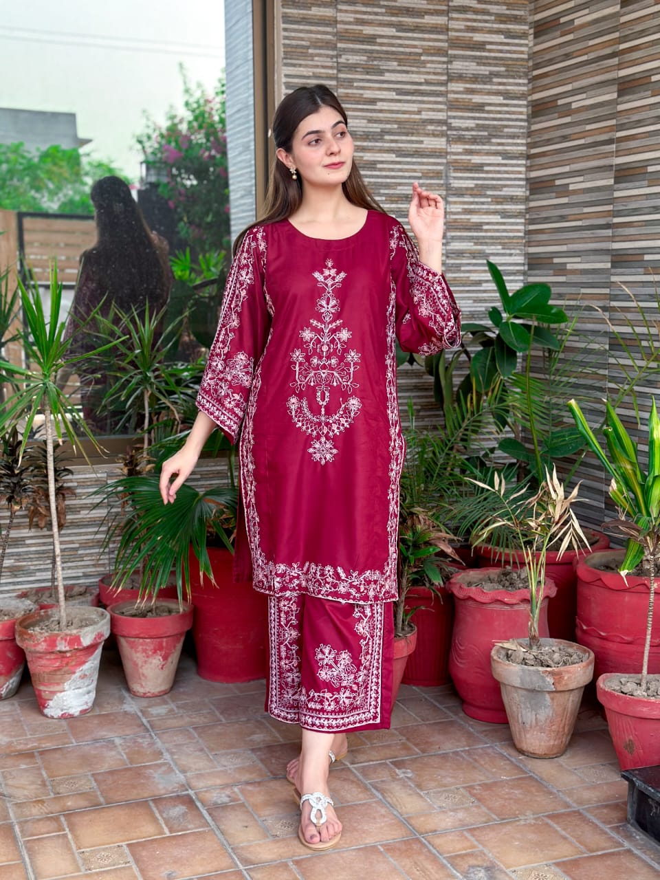 Zara Full Work Embroidery 2Pc Dress