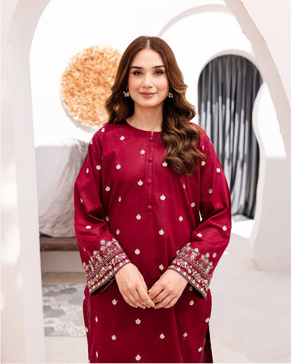 HASEEN Embroidered Long-Length Suit (Heavy Embroidery)