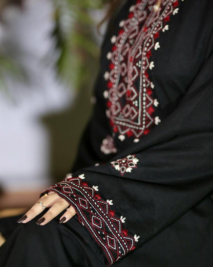 Sindhi Embroidered Long-Length Suit