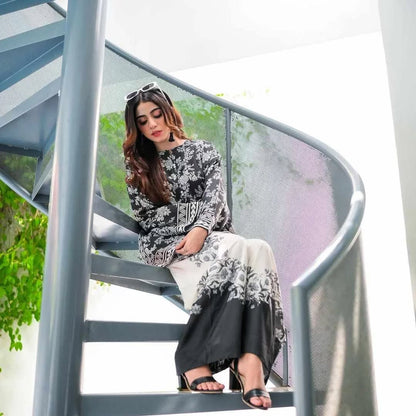 Dil-Ruba Digital Printed 2-Piece Suit